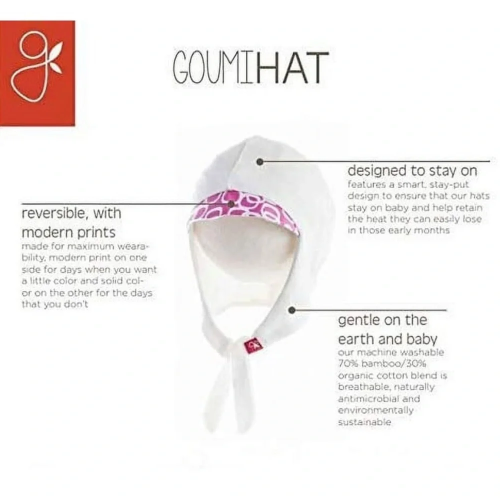 Goumikids newborn hat, booties and mittens set